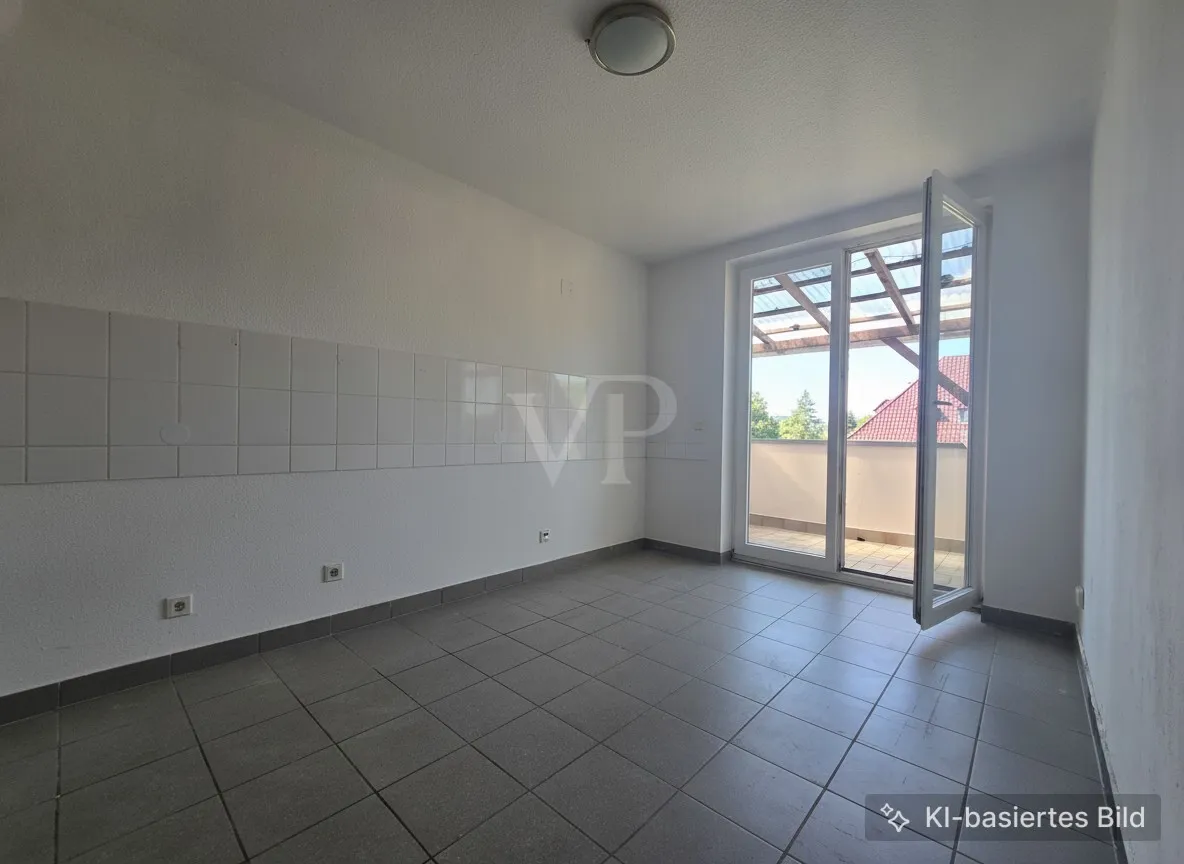 Küchenbereich mit Austritt Balkon