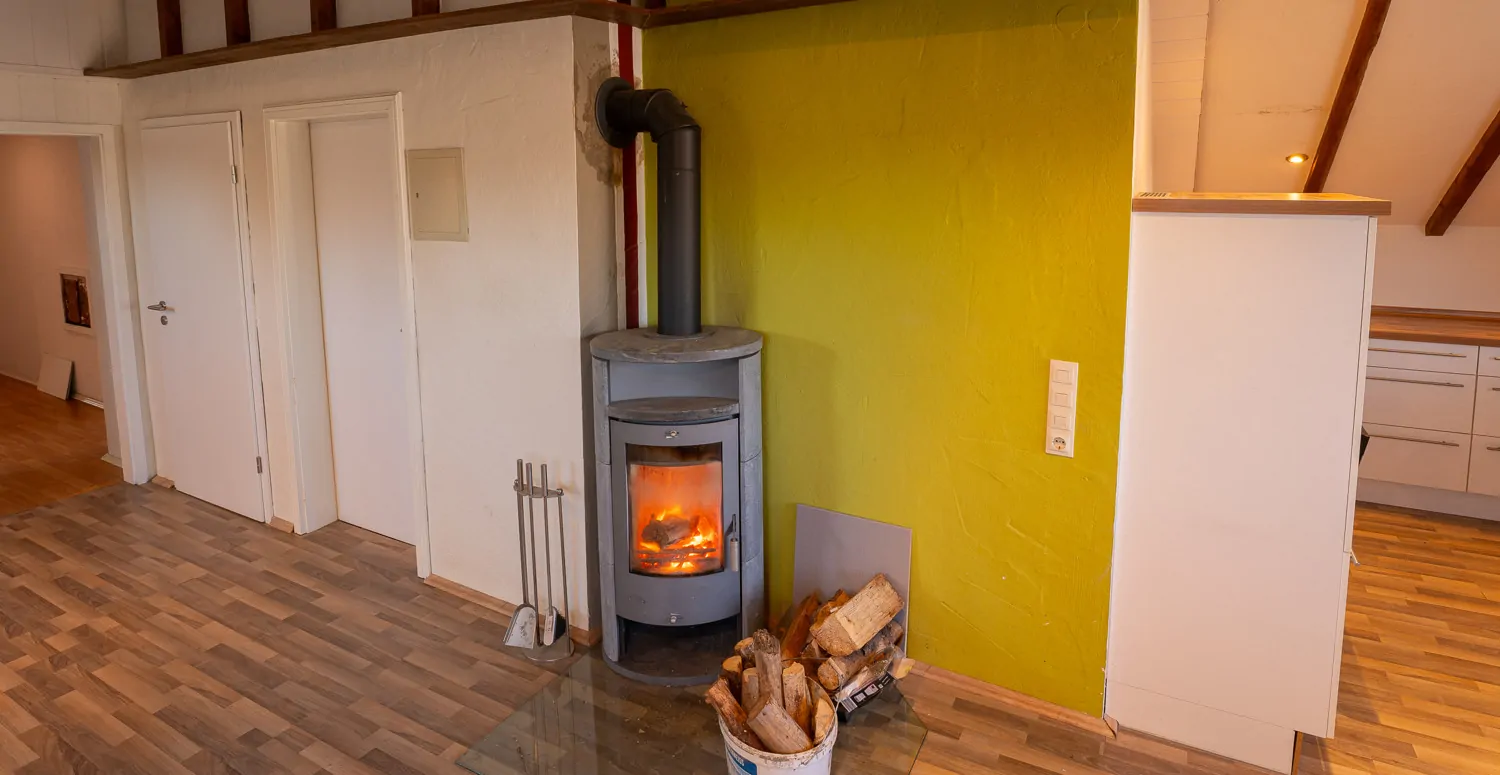 Kaminofen Dachgeschoss