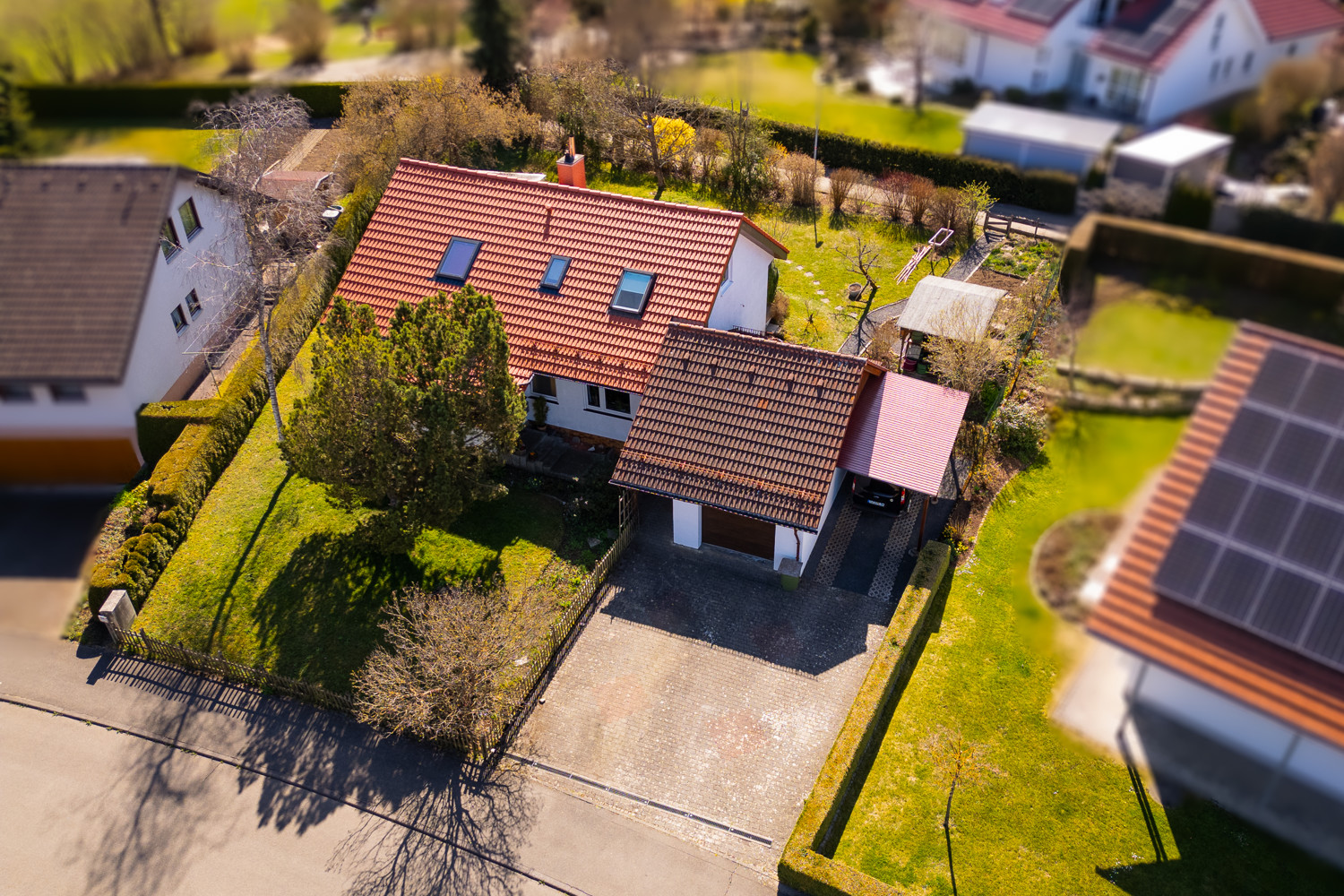 Luftbild Straßenansicht