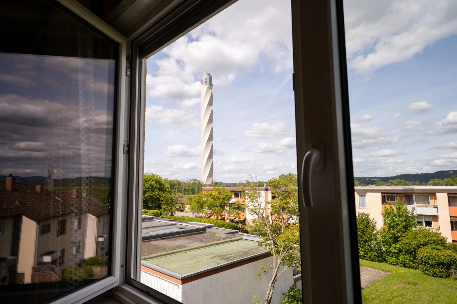 Blick aus der Wohnung