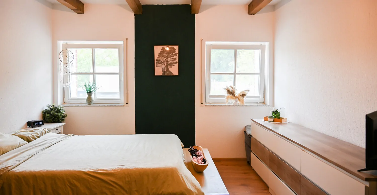 Schlafzimmer Mietshaus