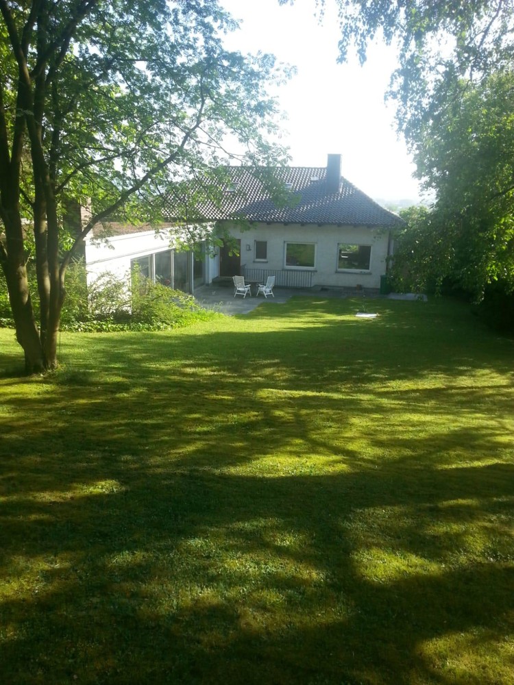 Blick aus dem, Garten