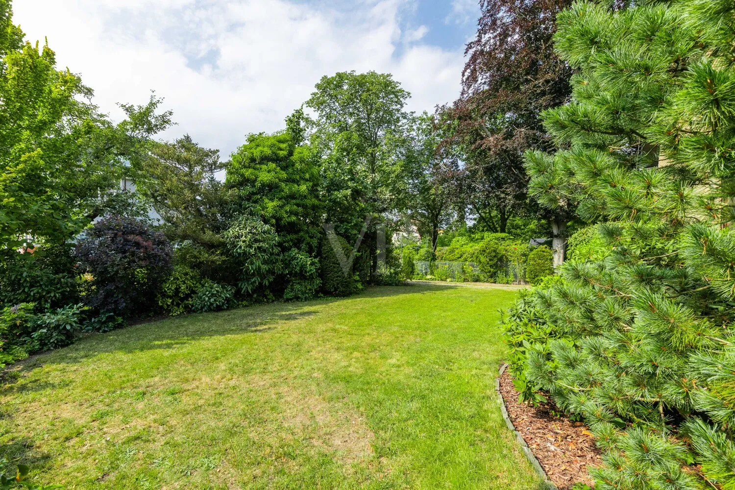 Blick in den liebevoll angelegten Garten