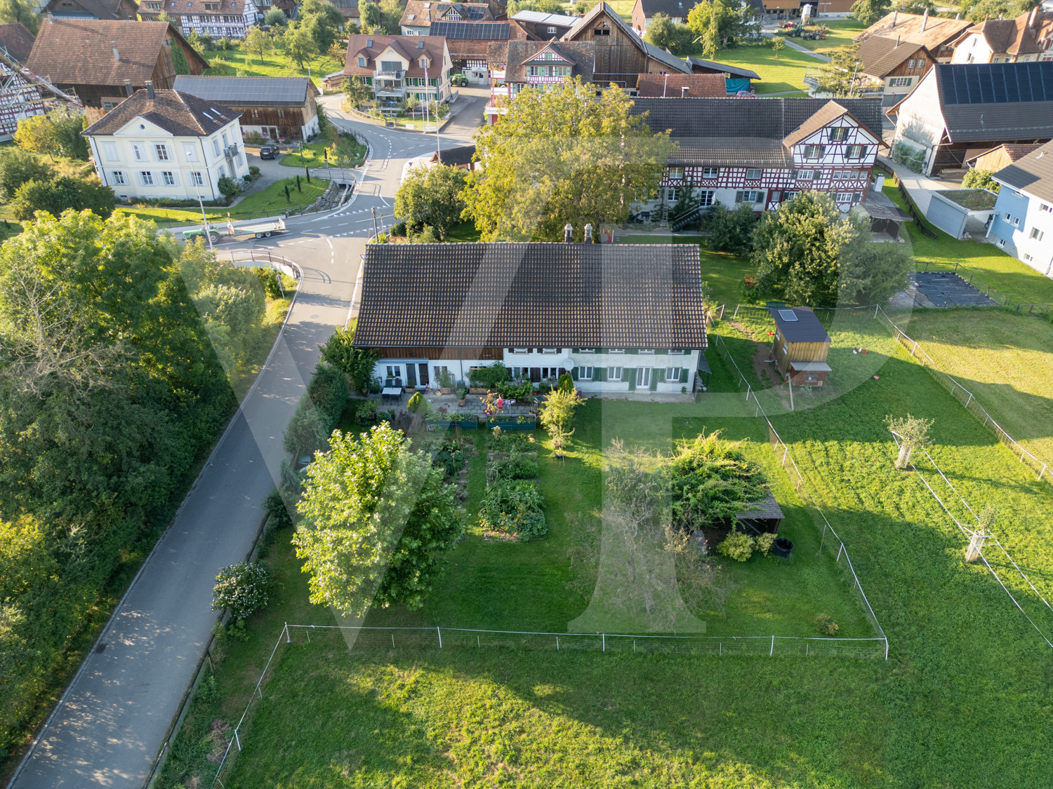 Nostalgischer Bauernhausteil auf dem Land