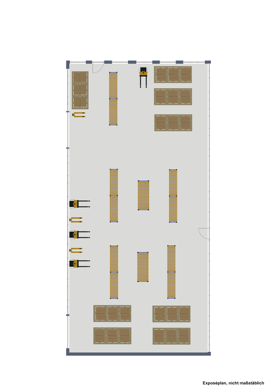 Grundriss Lagerhalle