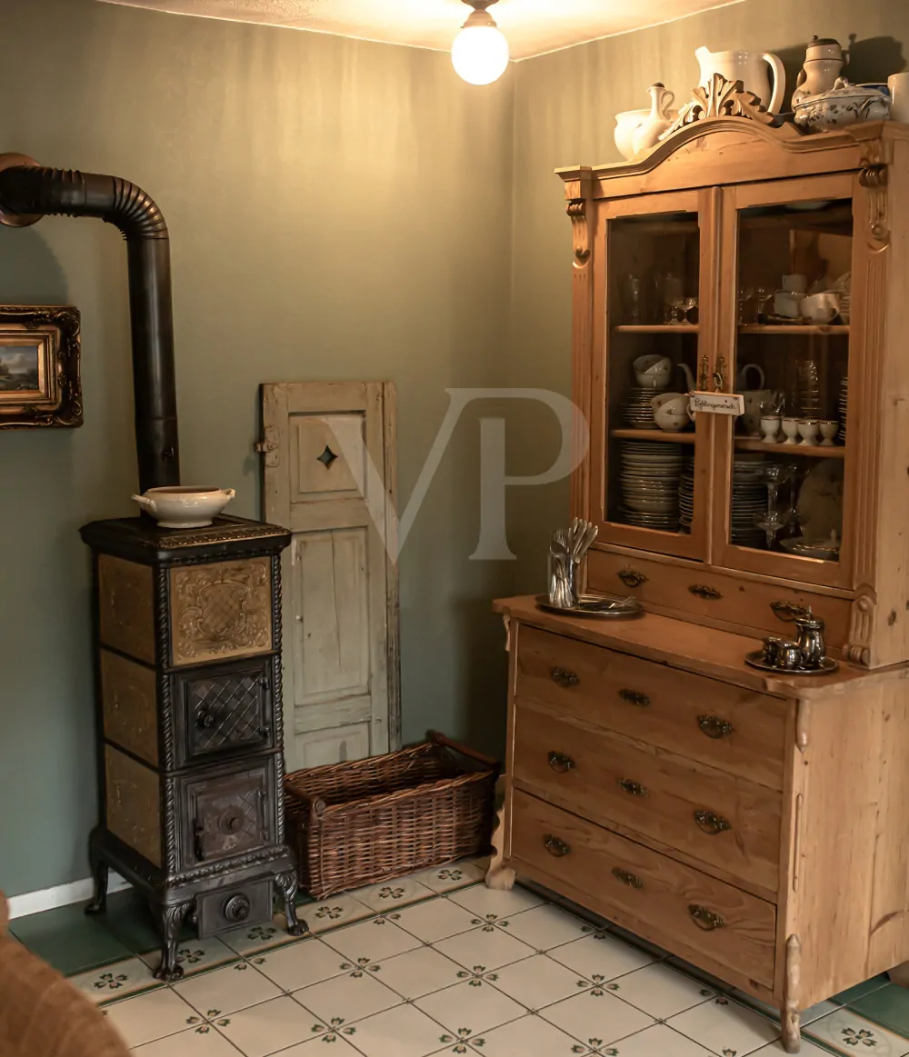 EG-Ofen im Esszimmer