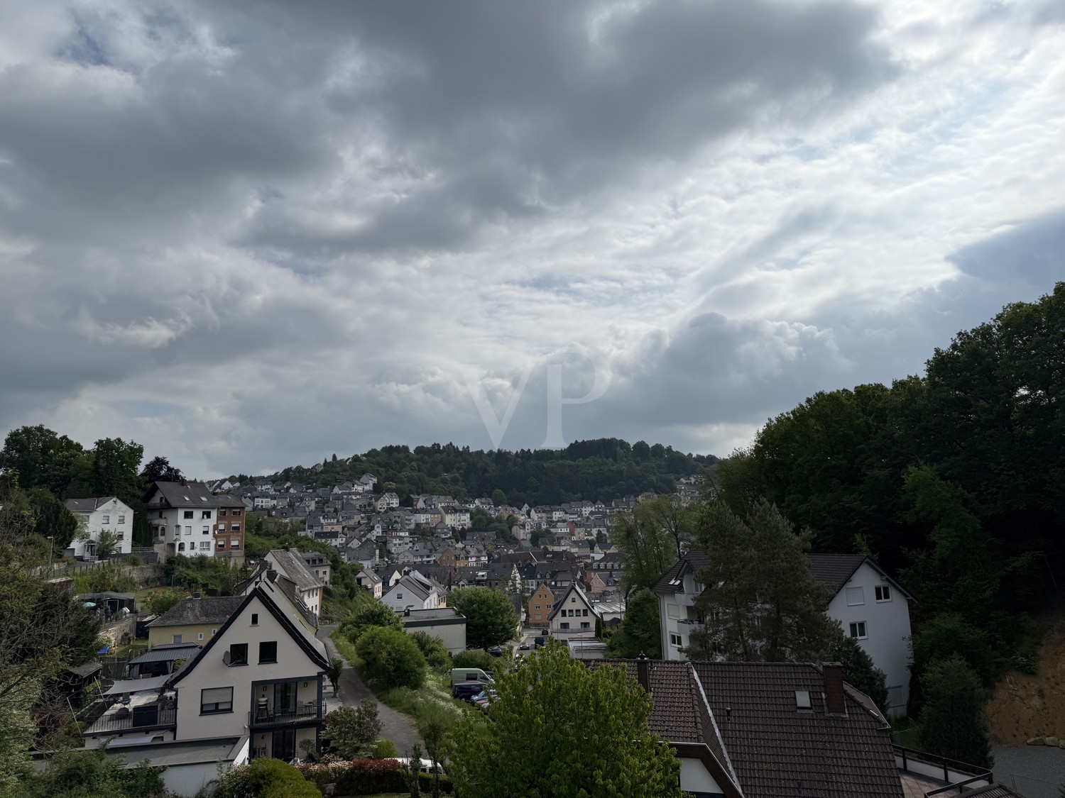 Blick nach Idar von Balkon