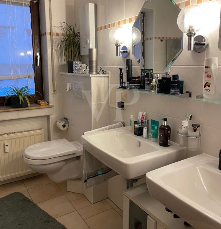 Blick ins Badezimmer