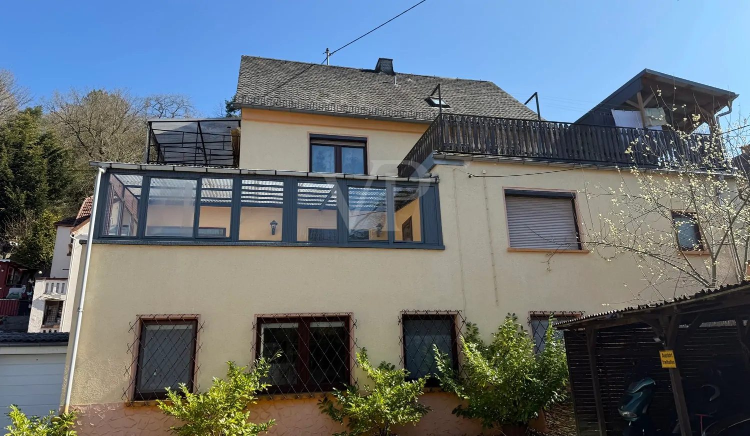 Blick auf den Wintergarten