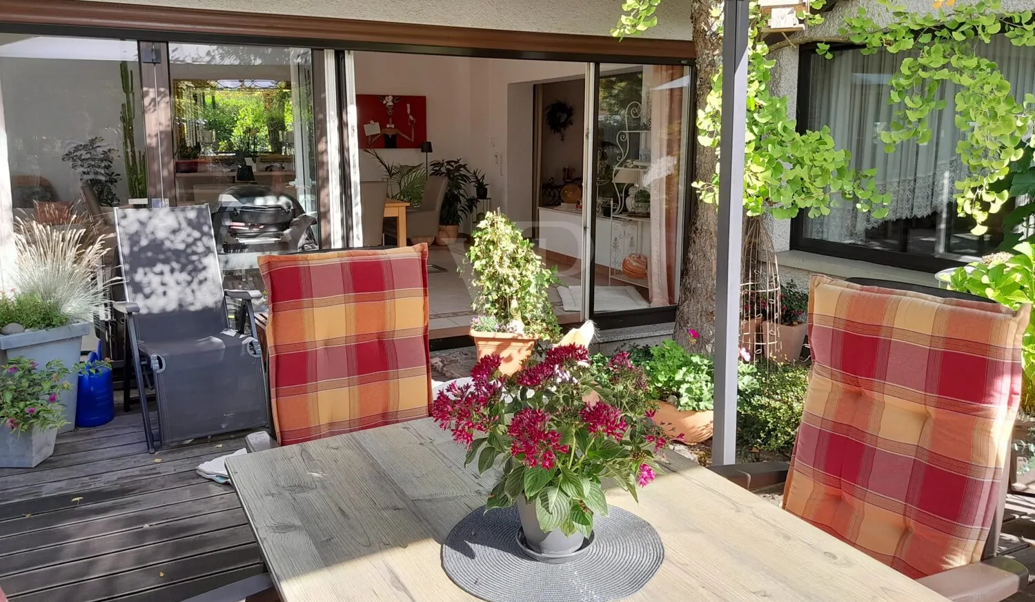 Sitzbereich auf Terrasse