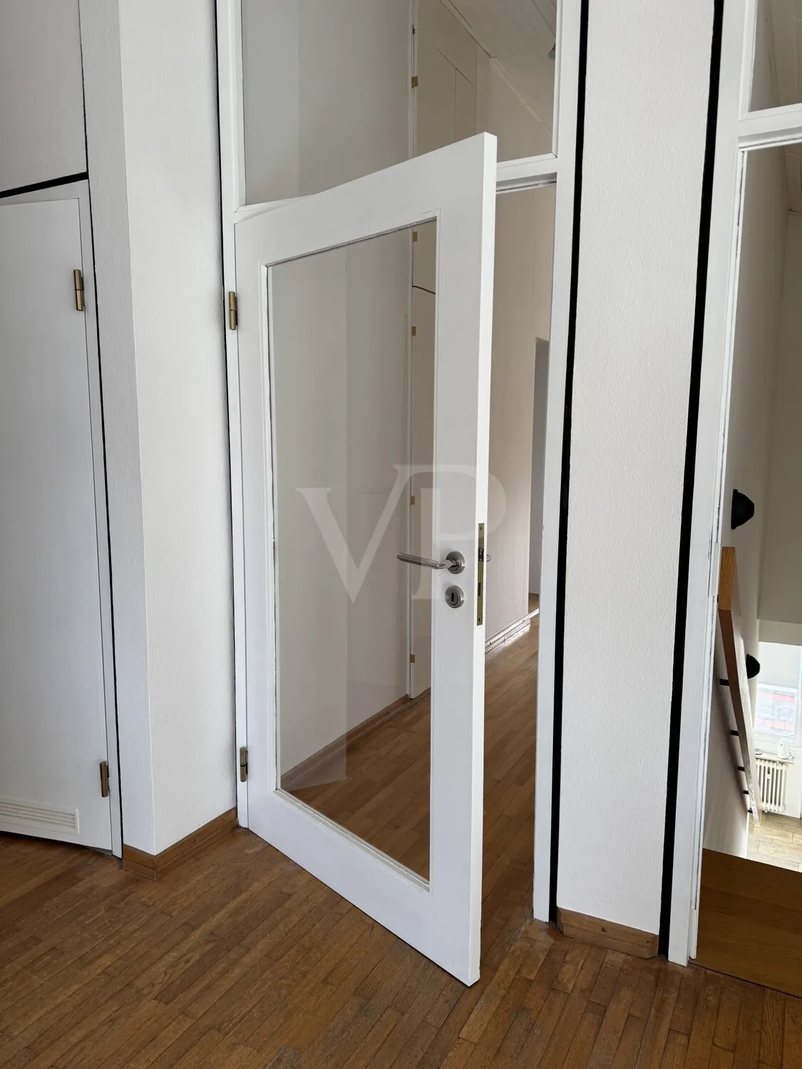 2.OG-Tür mit Glasfüllung