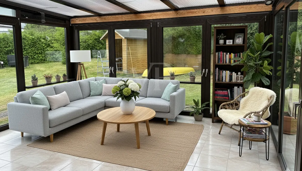 KI-EG-Blick in den Wintergarten