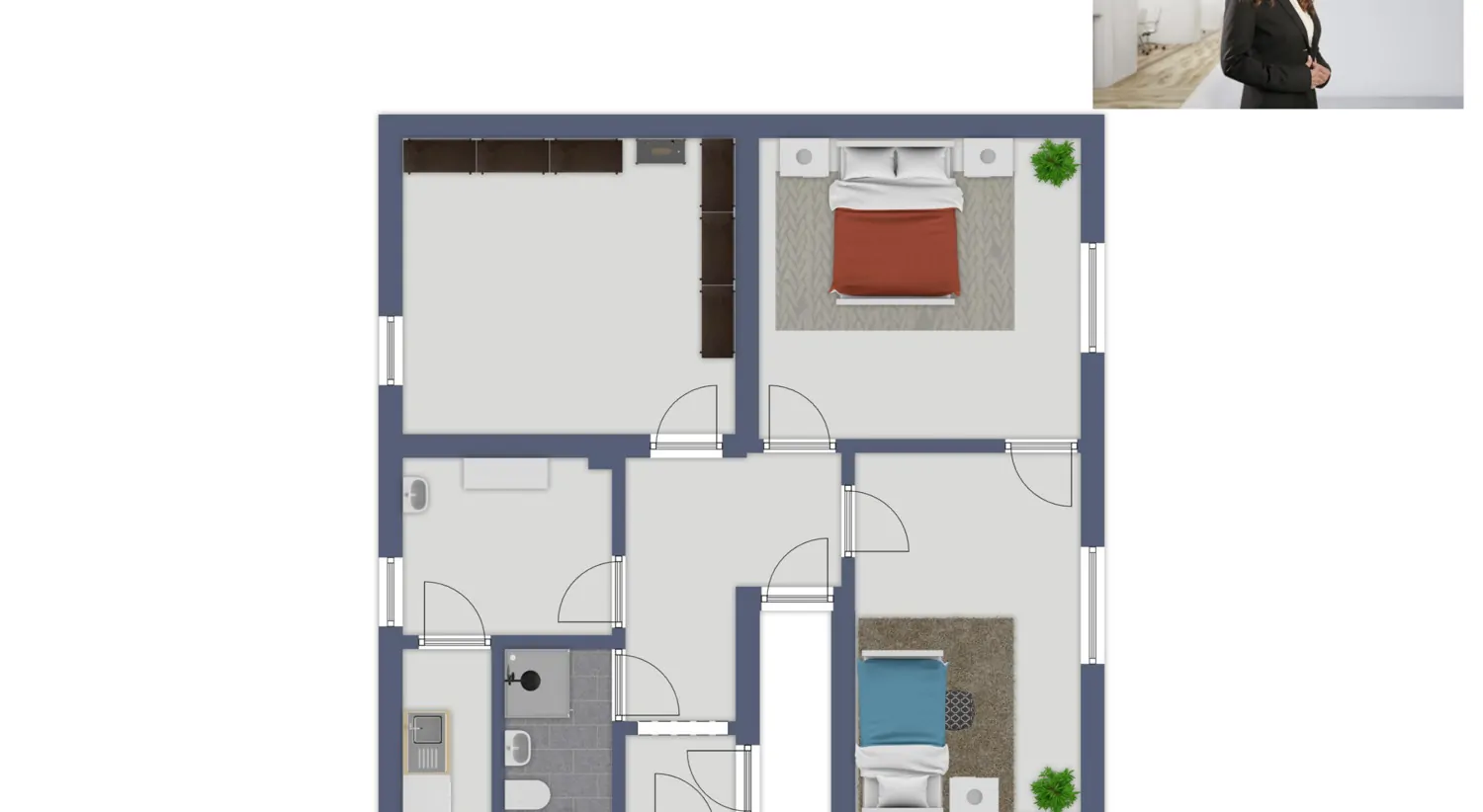 Grundriss-Einliegerwohnung