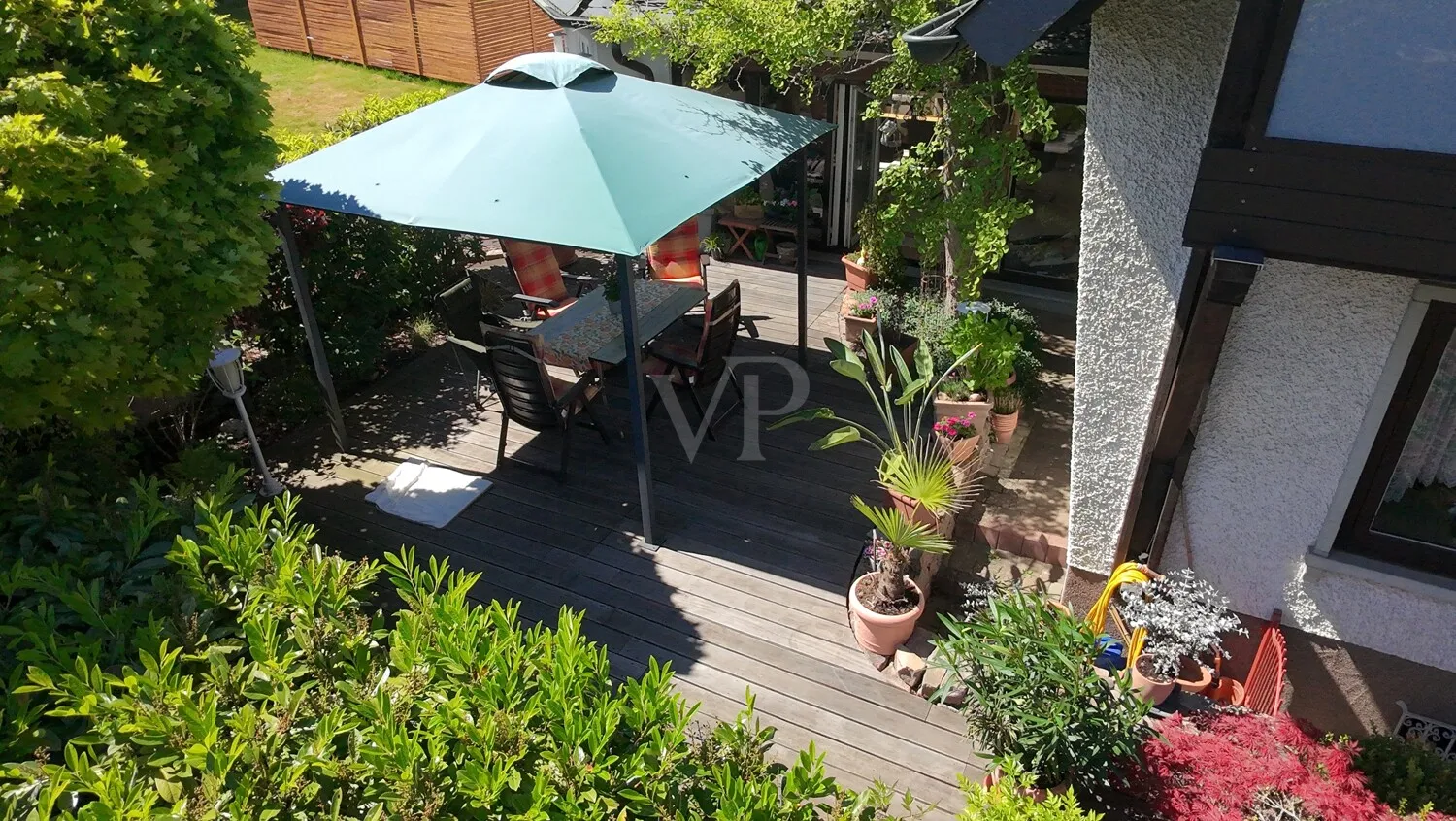 Blick auf Terrasse