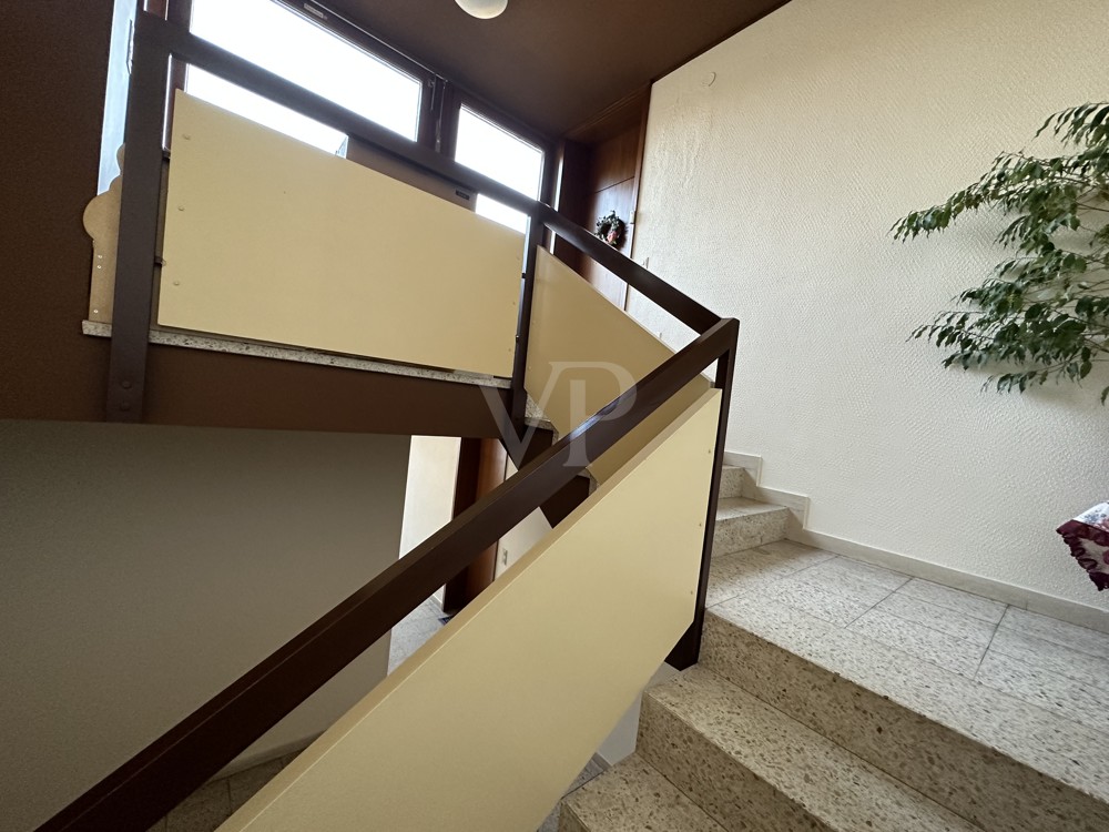 Treppe zu der Wohnung