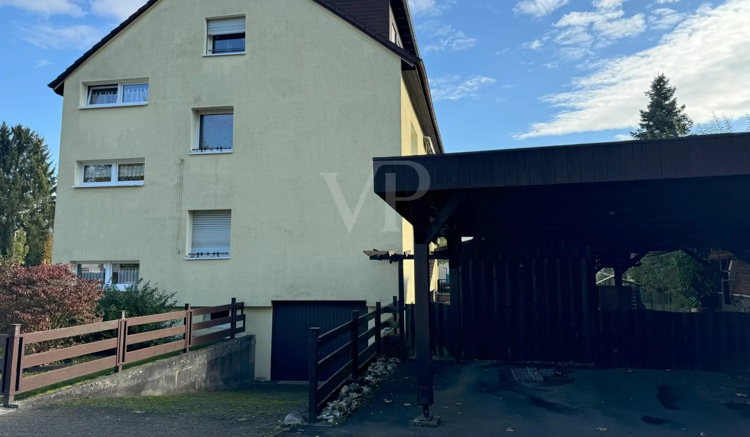 Seitenansicht Carport