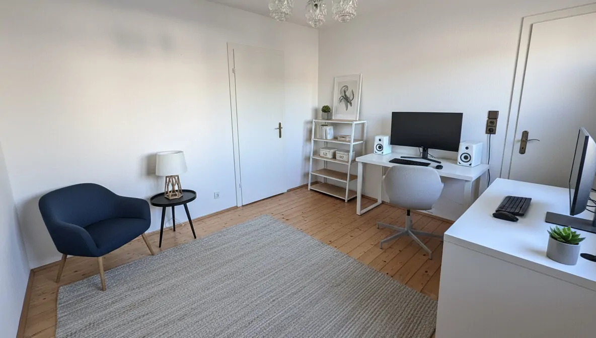 Büro-/Arbeitszimmer KI-Staging