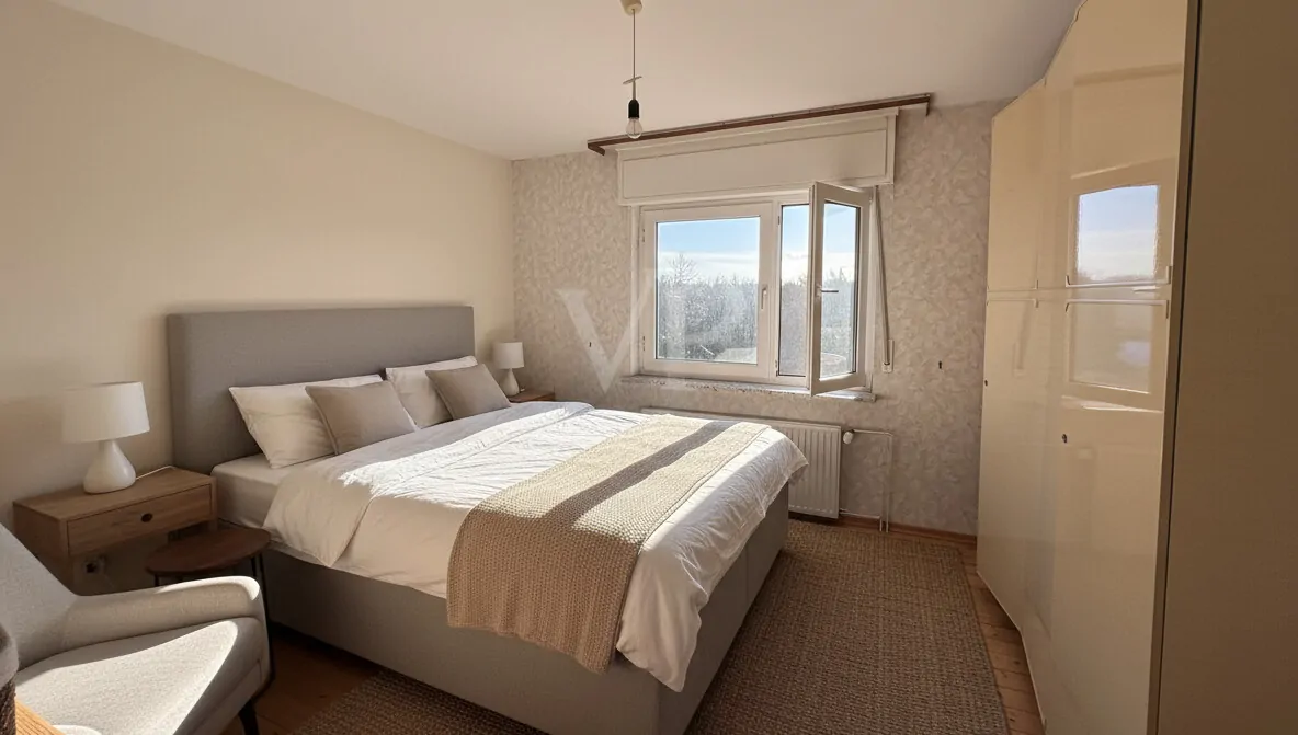 Elternschlafzimmer KI-KI-Staging