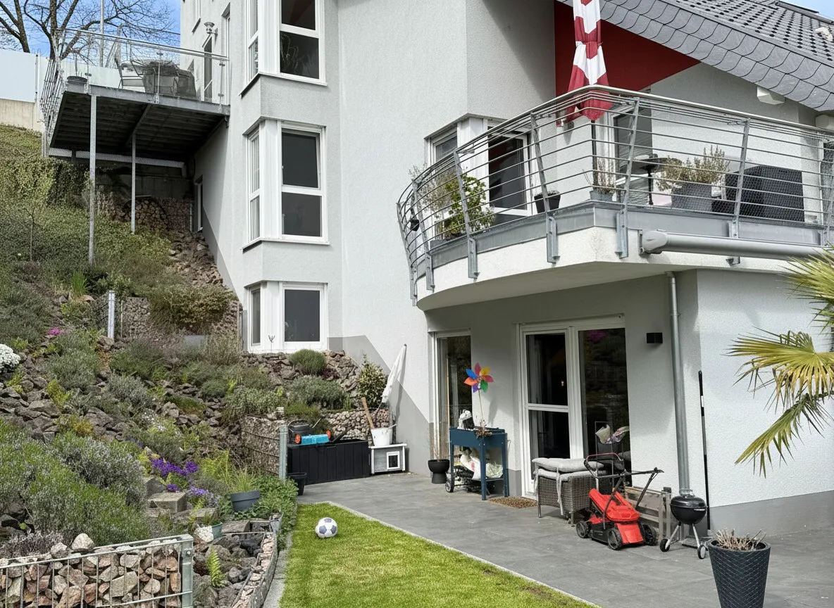 Hausansicht Gartenbereich