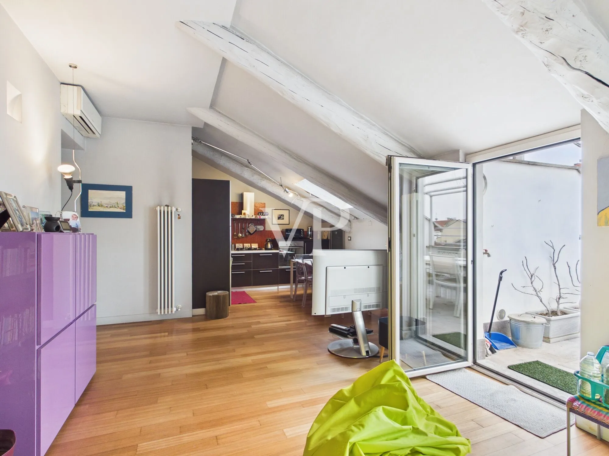 Prestigious penthouse with panoramic terrace overlooking the Mole Antonelliana and the Alpine Arch