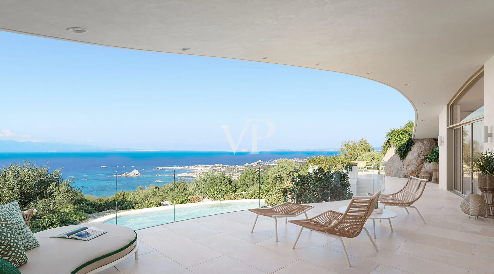 Terrazza fronte mare e piscina