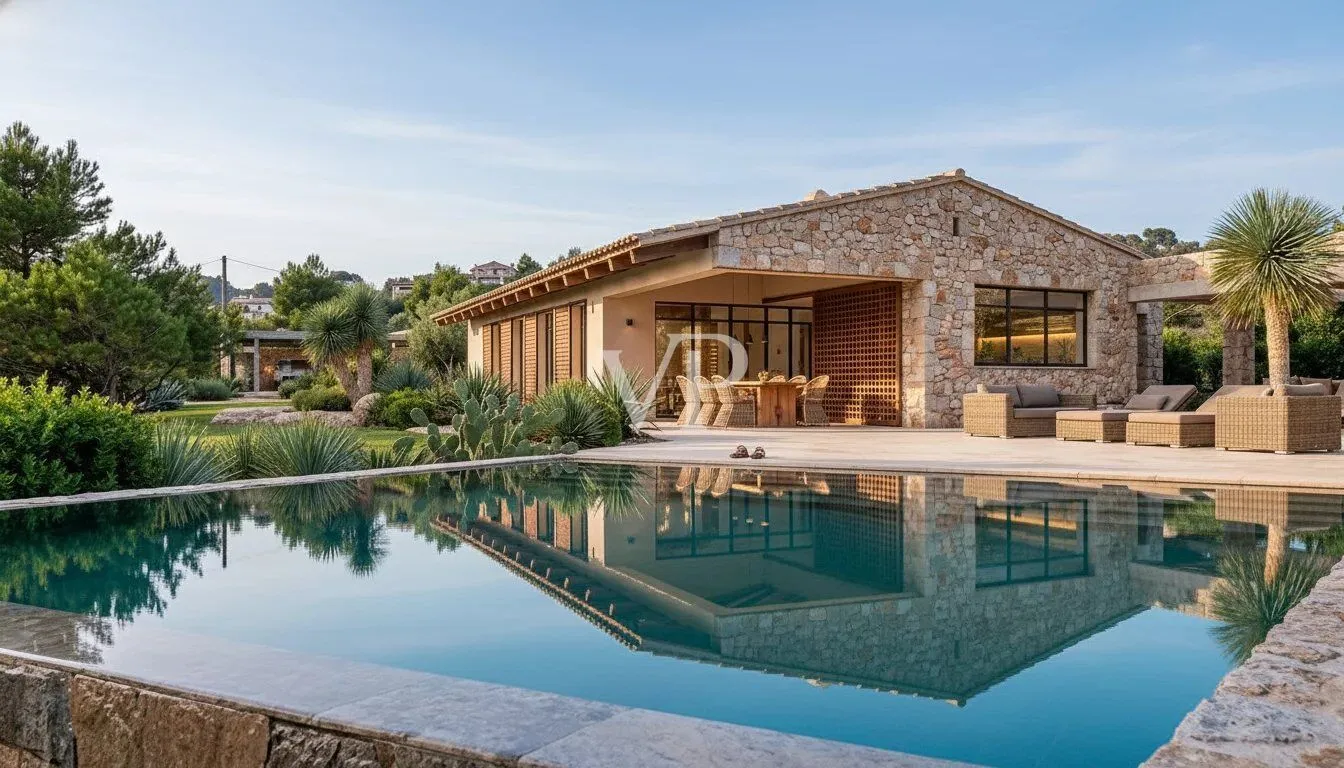 Baugrundstück mit genehmigtem Projekt für Villa mit Pool und Meerblick
