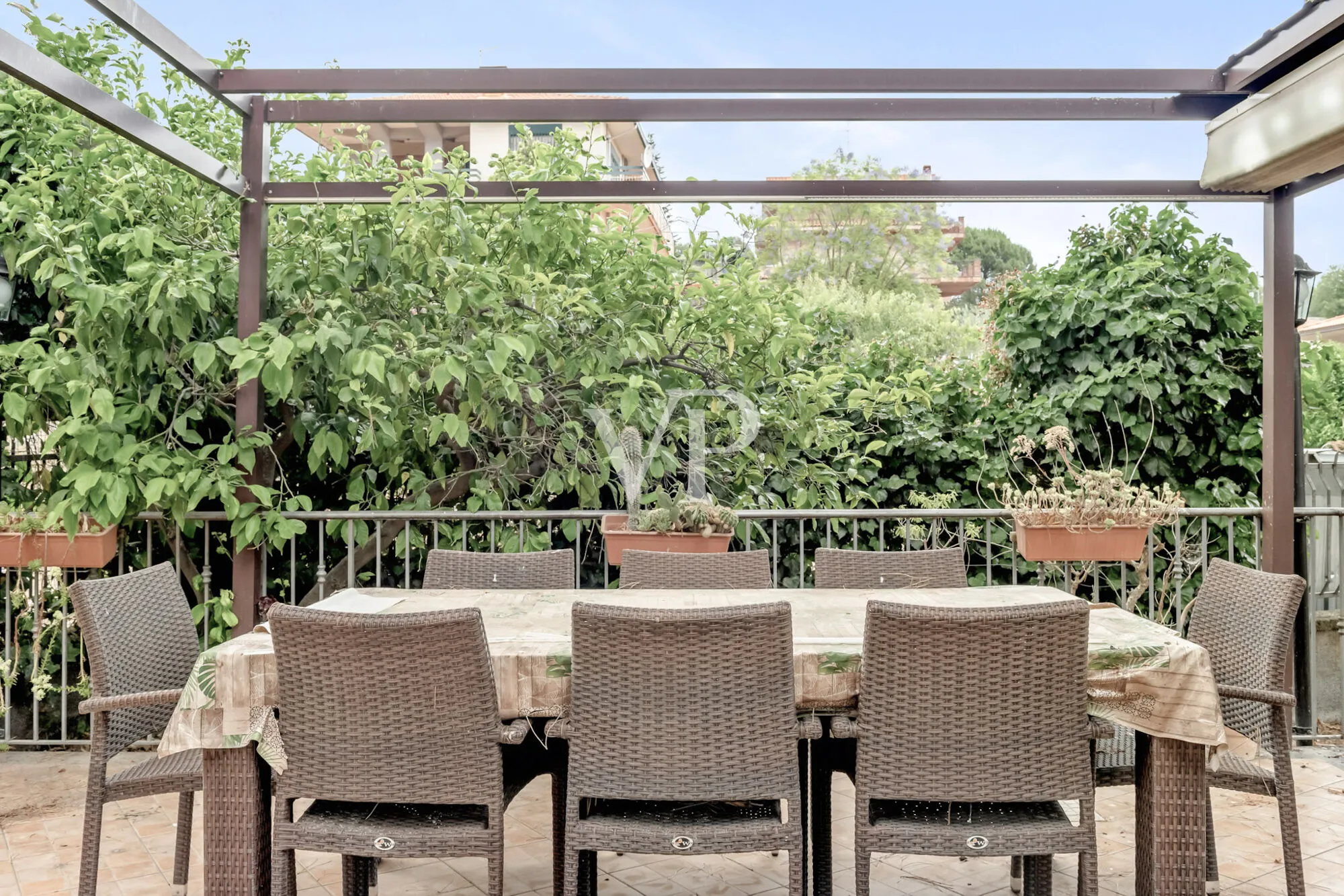 Freistehendes Haus mit Garten und Blick auf den Ätna