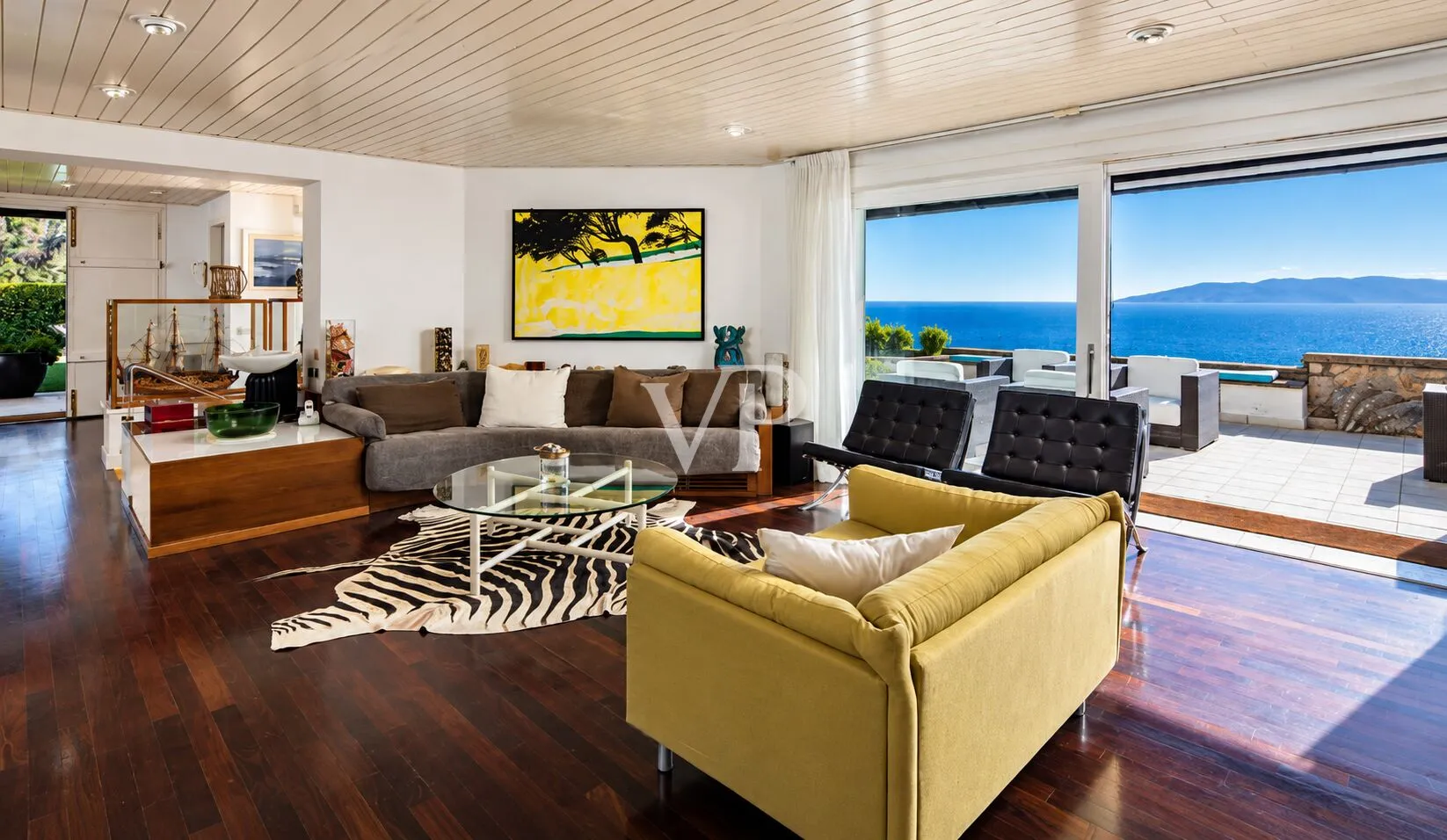 Villa mit Panoramablick auf das Meer mit direktem Zugang und Pool in Cala Piccola