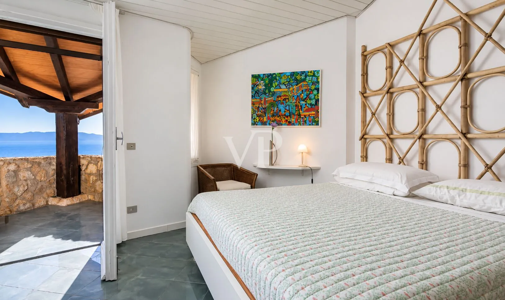 Villa mit Panoramablick auf das Meer mit direktem Zugang und Pool in Cala Piccola