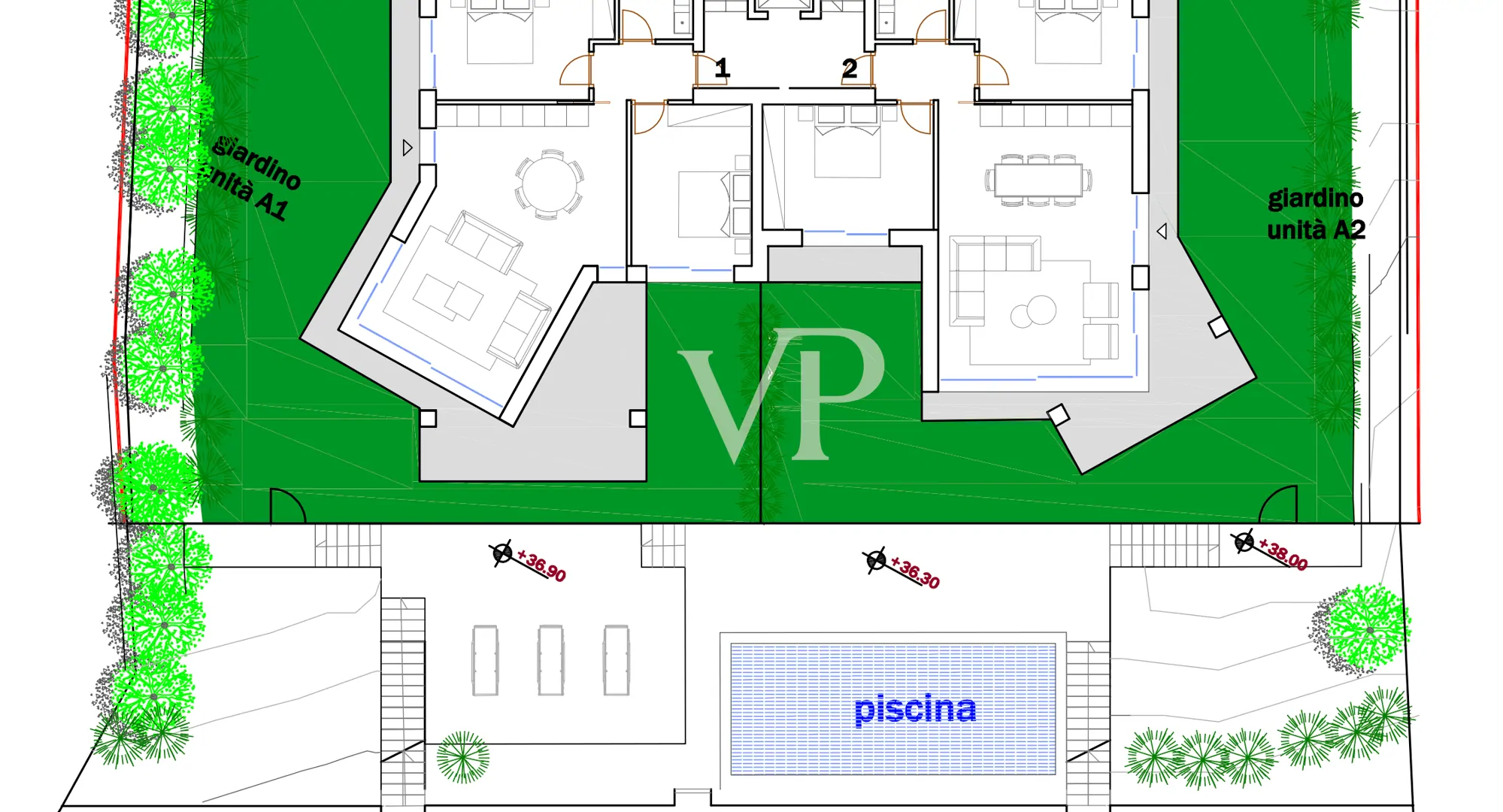 Edificio A - pianta piano terra