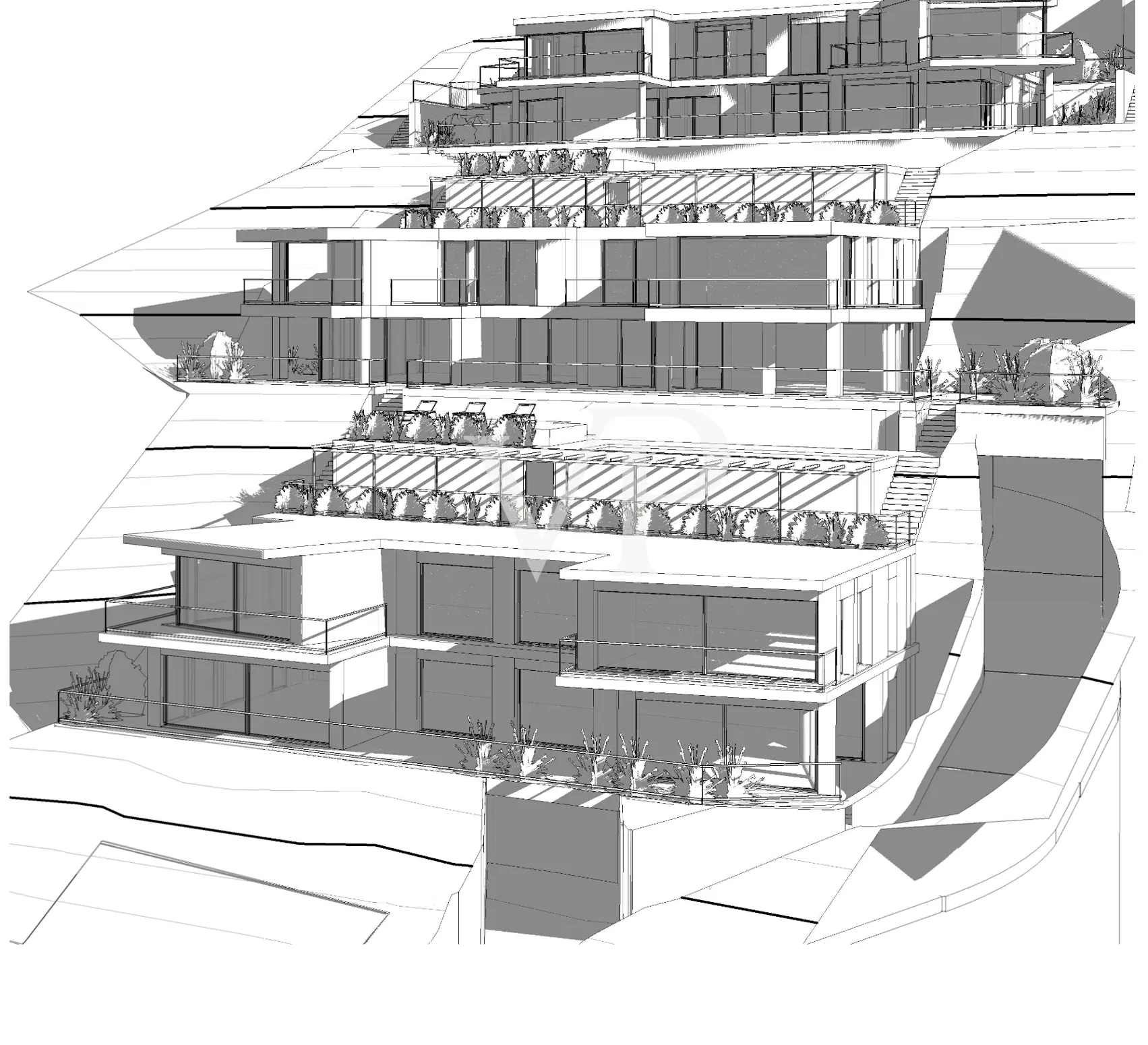 Rendering Vista complessiva