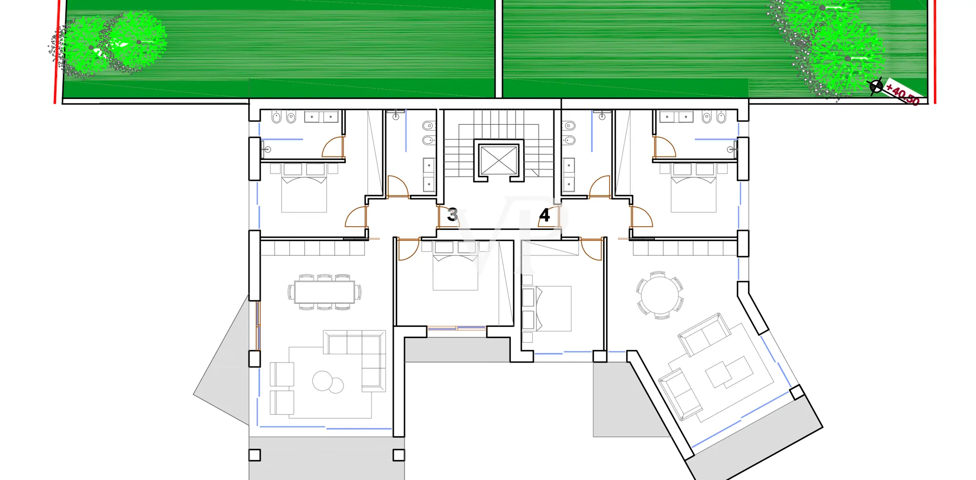 Edificio A - pianta piano primo