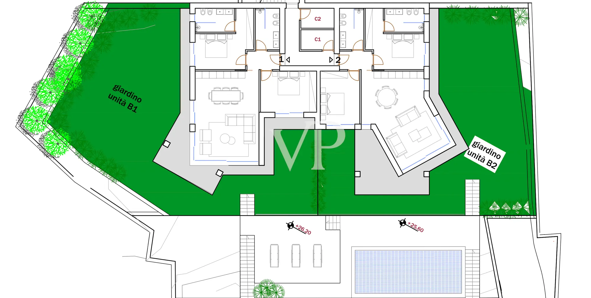 Edificio B - pianta piano terra