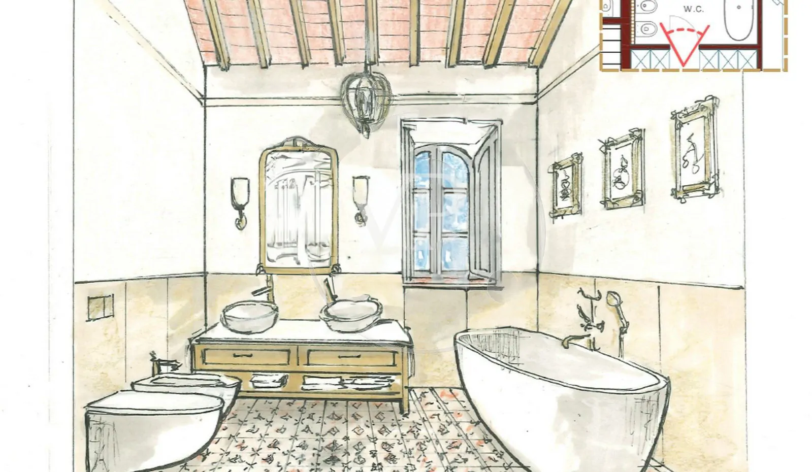 Lussuoso casale in pietra a Montalcino ristrutturato finemente