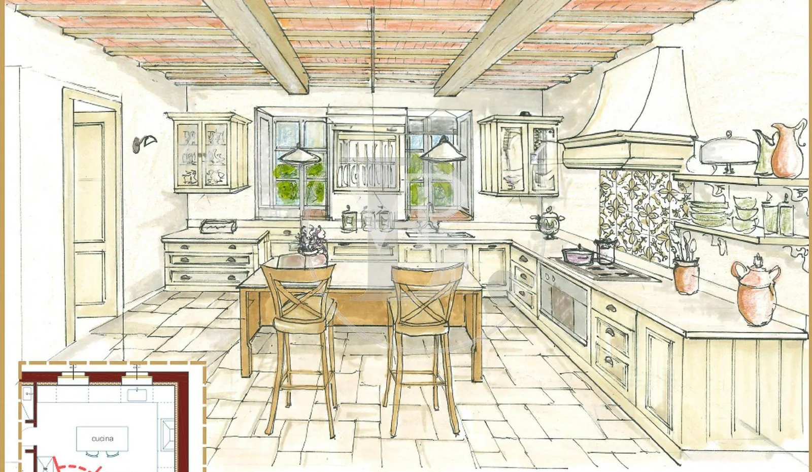 Lussuoso casale in pietra a Montalcino ristrutturato finemente