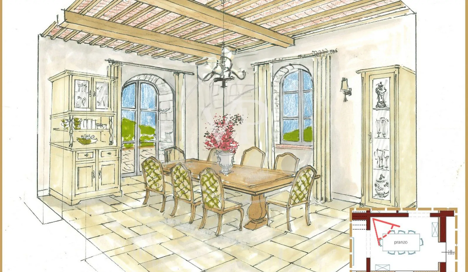 Lussuoso casale in pietra a Montalcino ristrutturato finemente