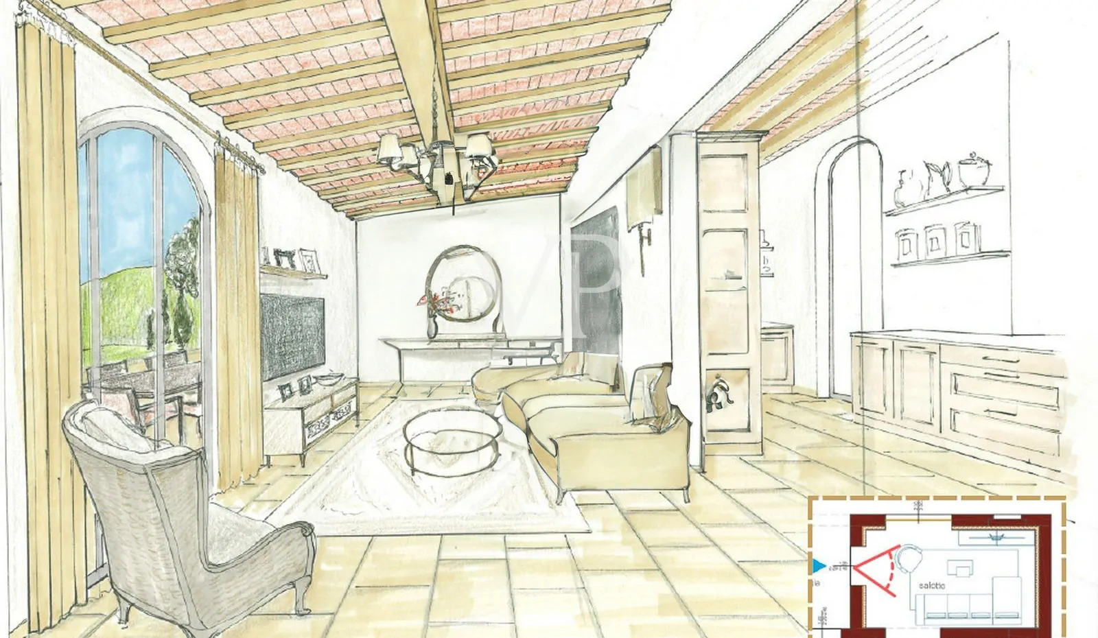 Luxuriöses, fein renoviertes Bauernhaus aus Stein in Montalcino