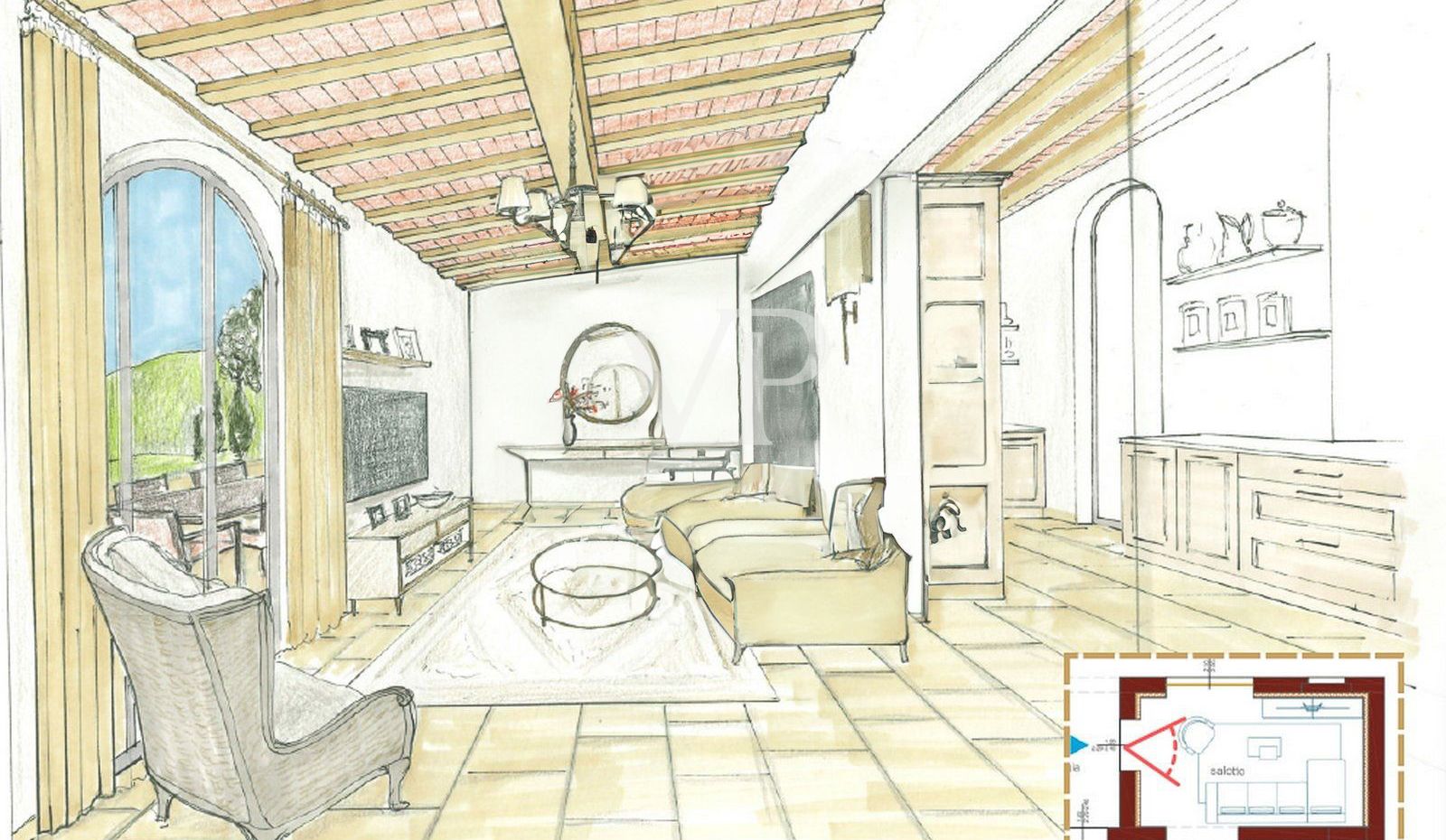 Lussuoso casale in pietra a Montalcino ristrutturato finemente