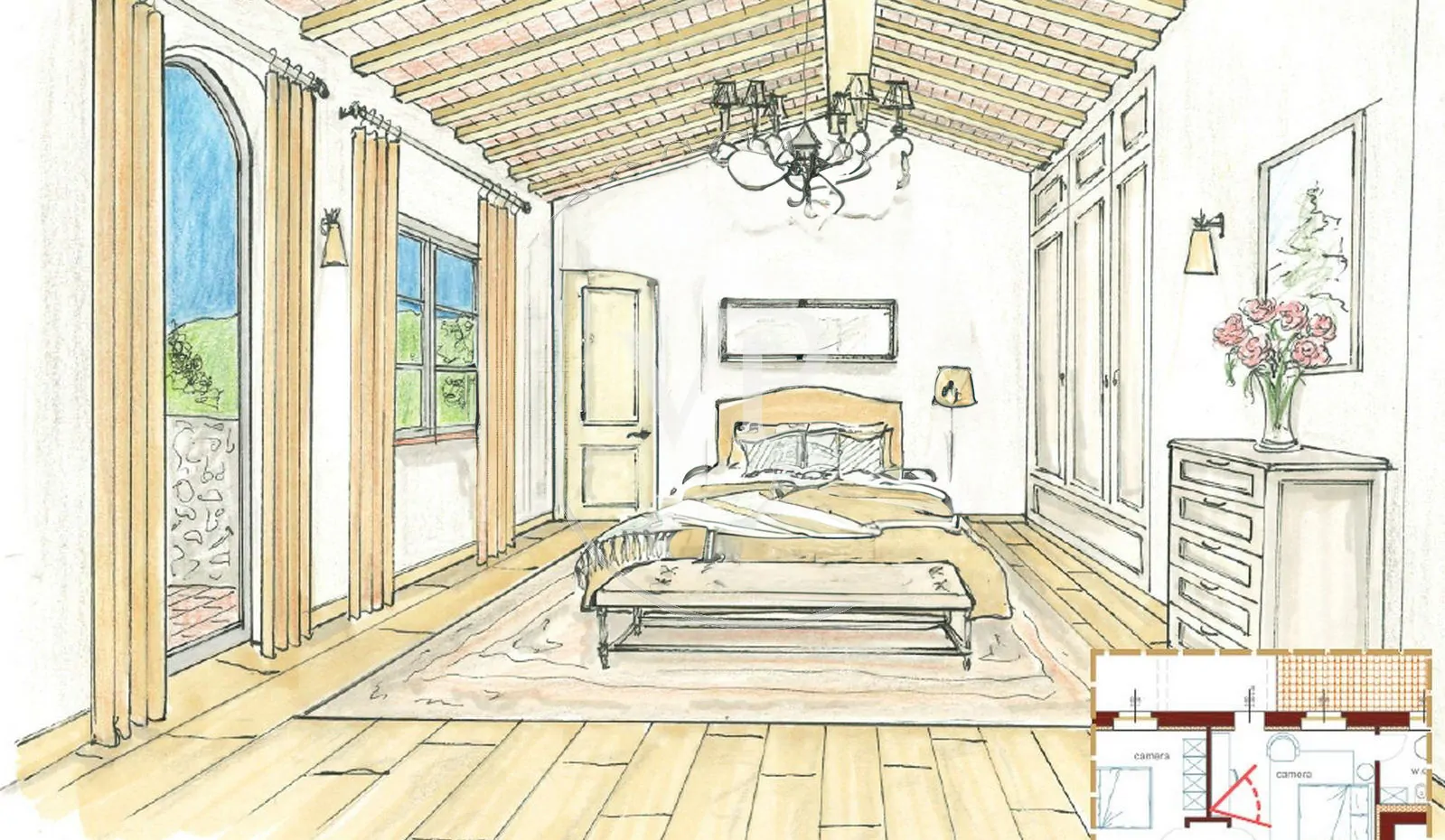 Luxuriöses, fein renoviertes Bauernhaus aus Stein in Montalcino