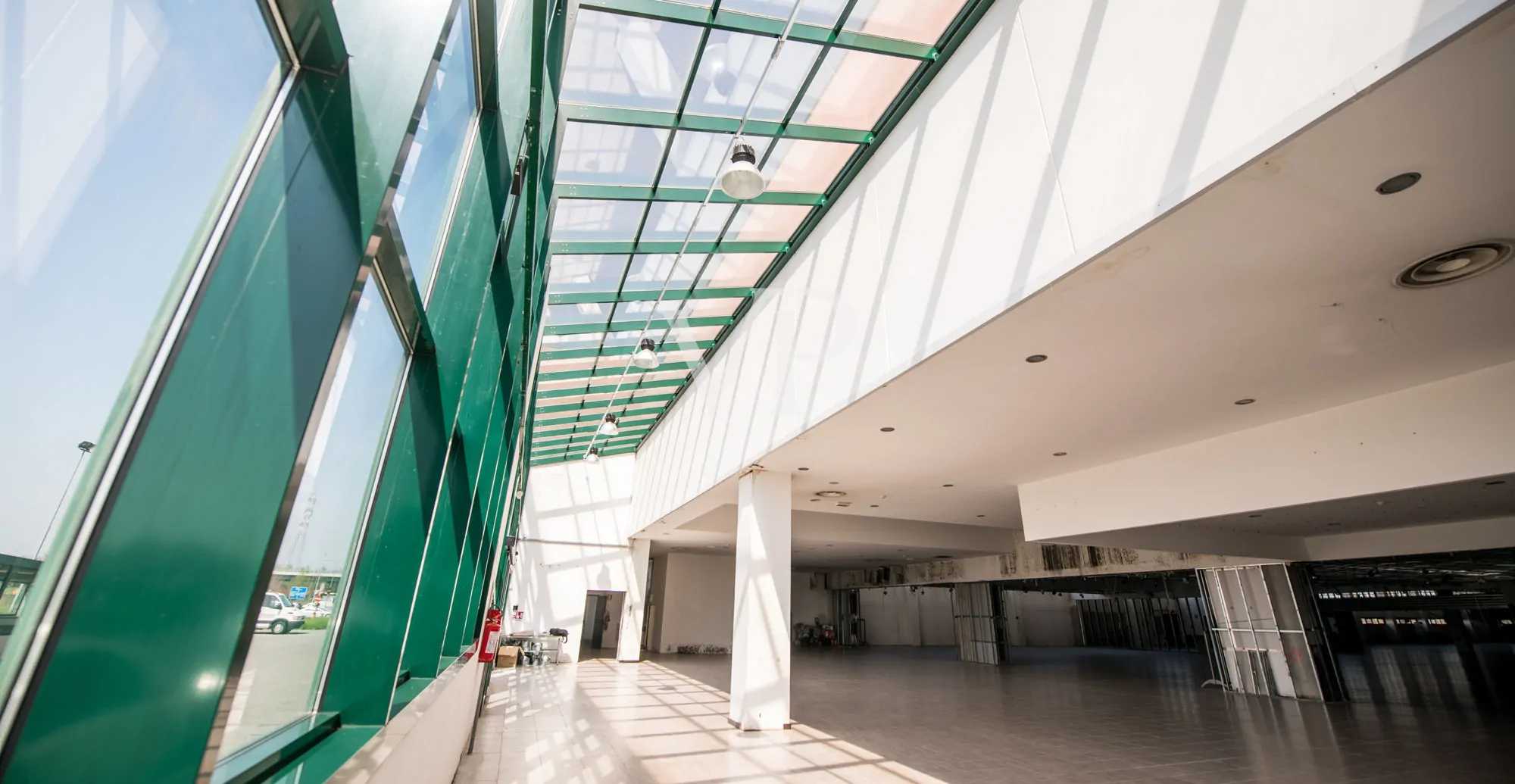 Commercial shed with outdoor area and underground garage