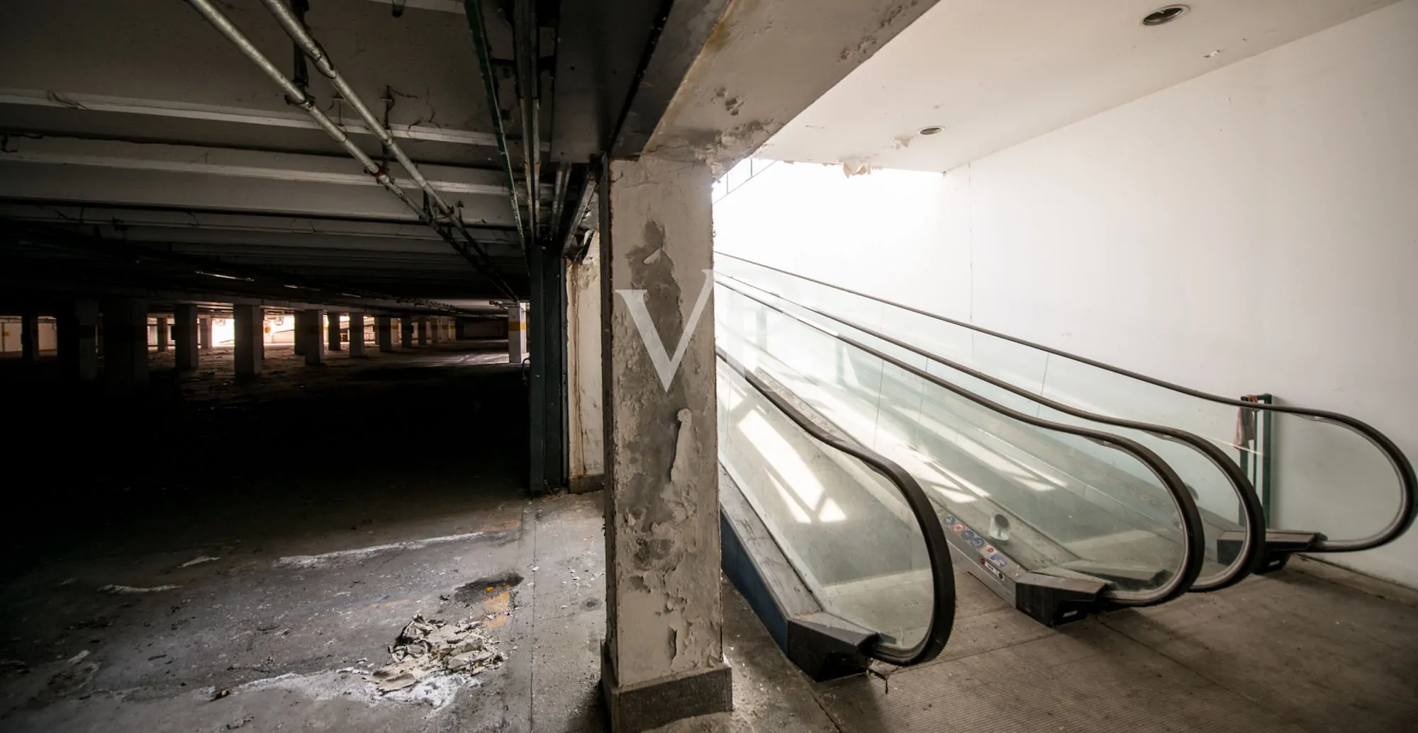 Commercial shed with outdoor area and underground garage