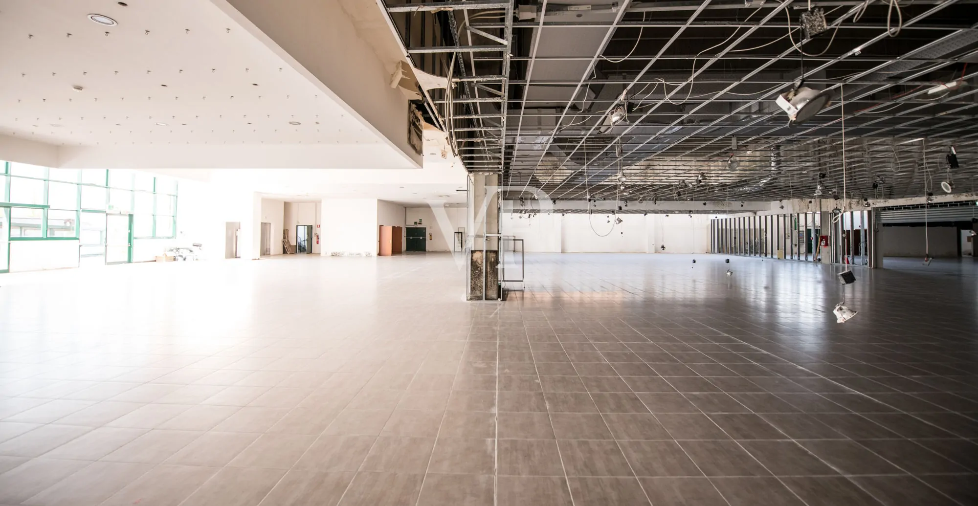 Commercial shed with outdoor area and underground garage