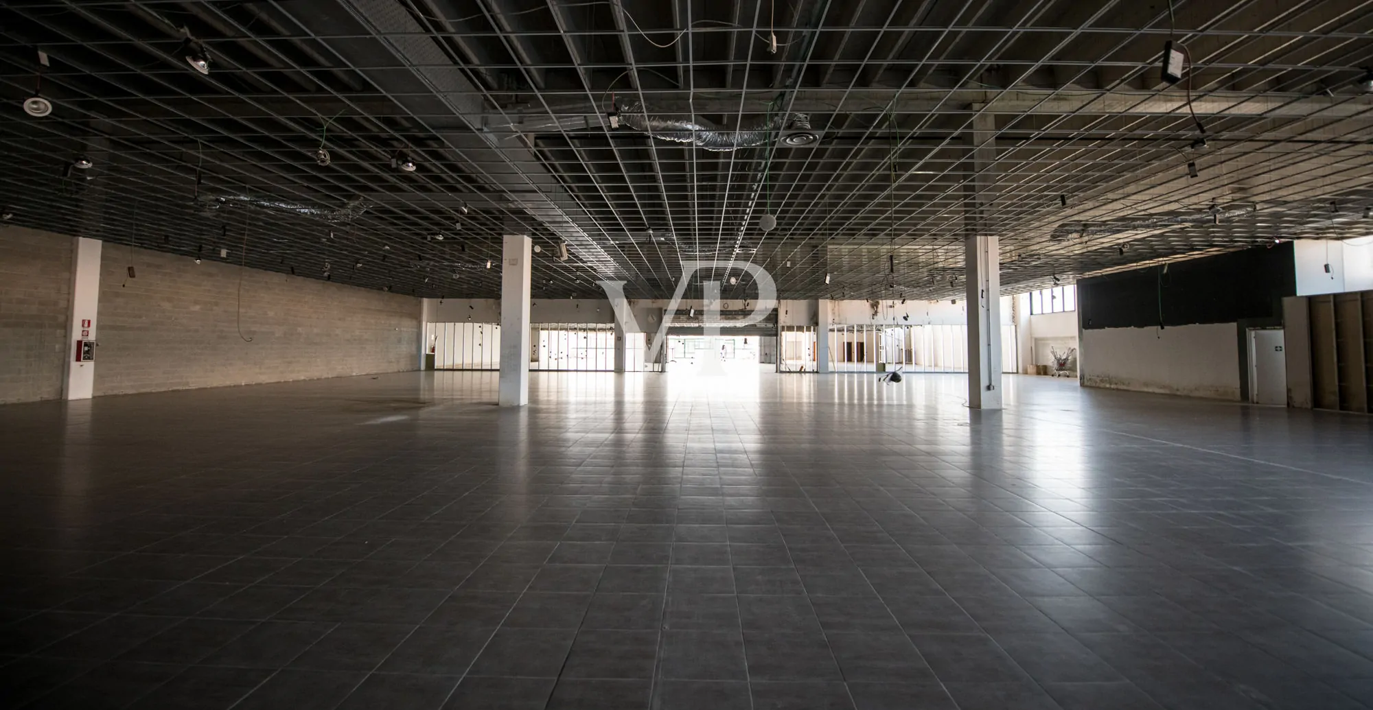 Commercial shed with outdoor area and underground garage