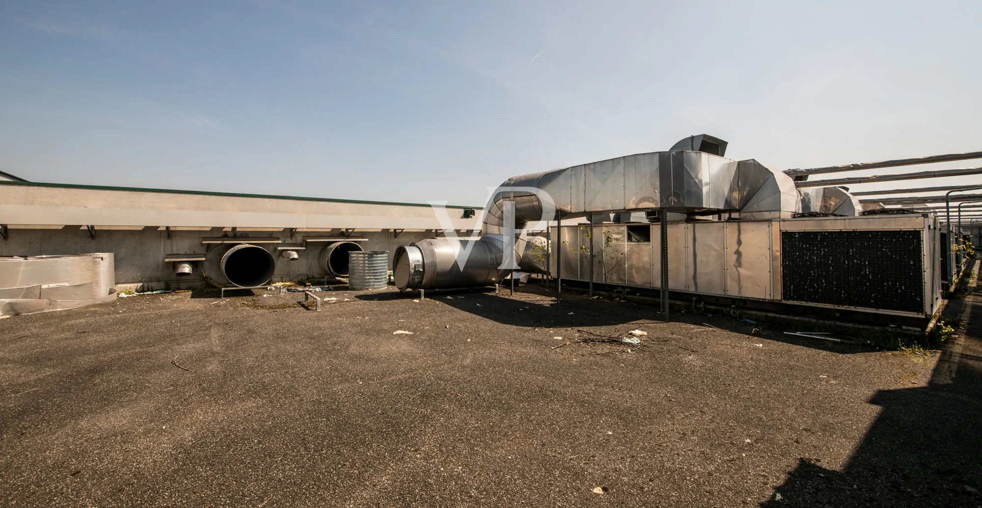 Commercial shed with outdoor area and underground garage
