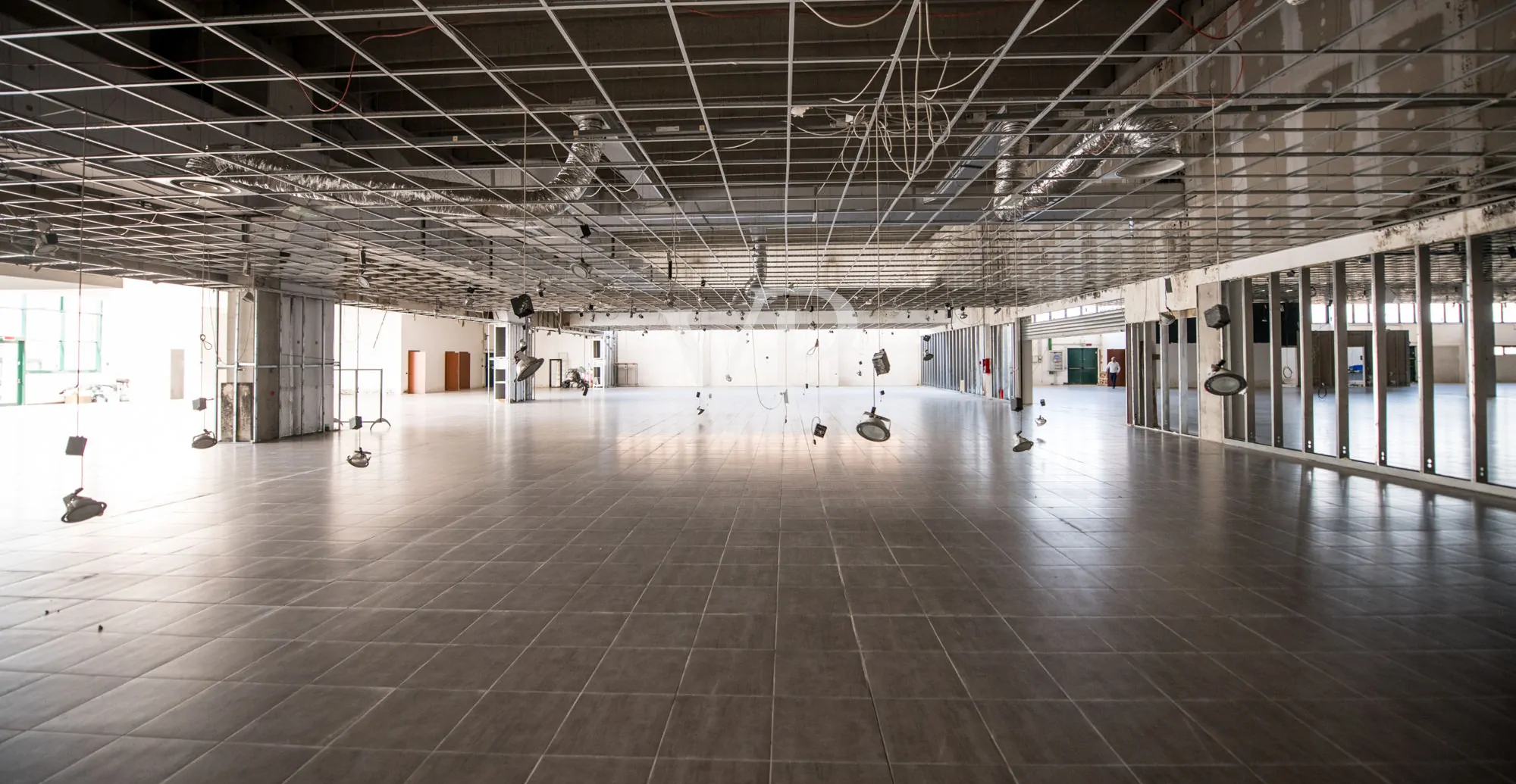 Commercial shed with outdoor area and underground garage