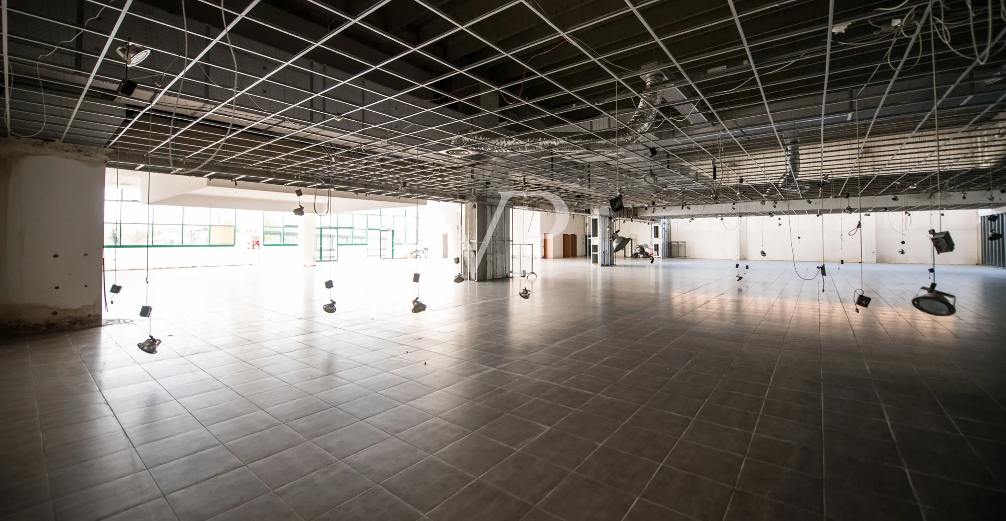 Commercial shed with outdoor area and underground garage