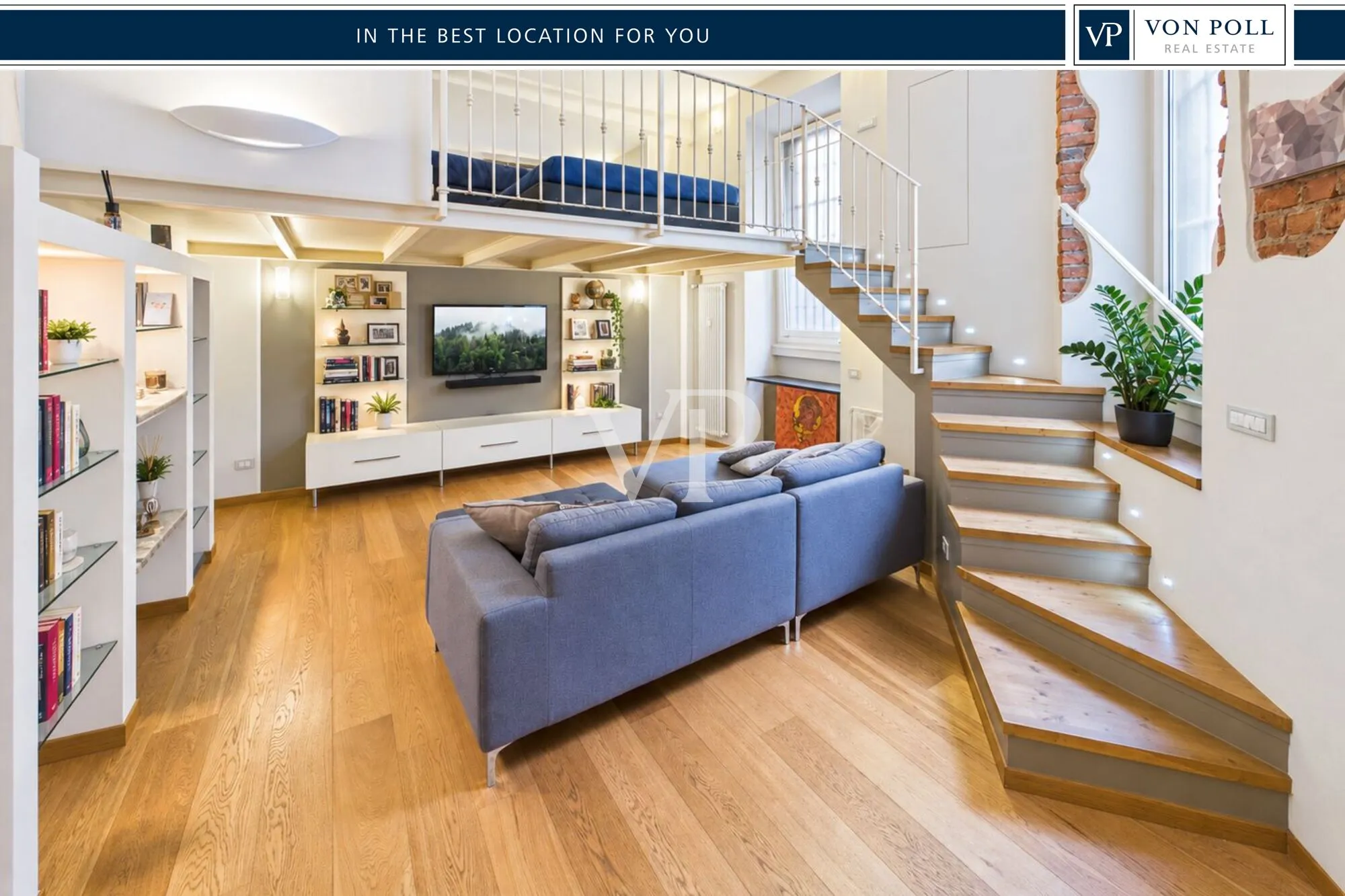 Charmant loft avec un vaste espace de vie et une cuisine séparée
