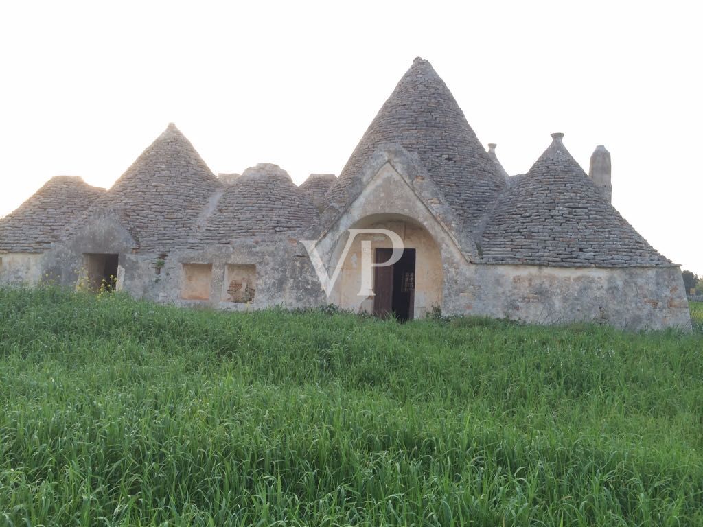 Trulli caractéristiques avec 10 hectares d'oliveraies