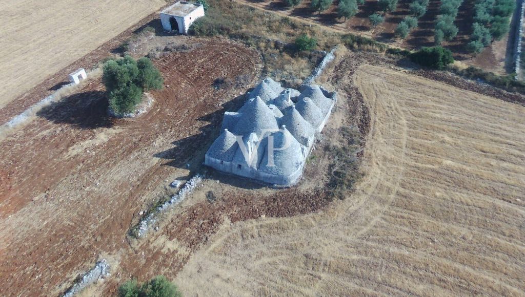 Trulli caractéristiques avec 10 hectares d'oliveraies