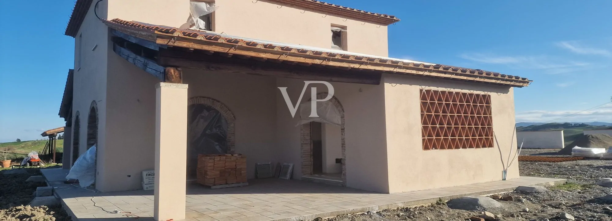 Masía panorámica en Lajatico